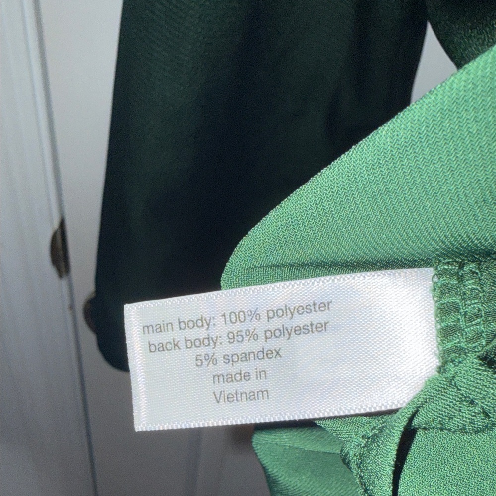 Lane Bryant Green V-Neck Blouse - Picture 6 of 6